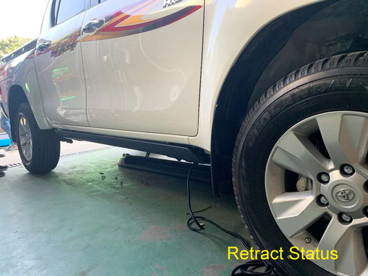 Prenda impermeable 100% del paso lateral de Hilux de la aleación de Hilux Vigo Foldable Running Boards Aluminum