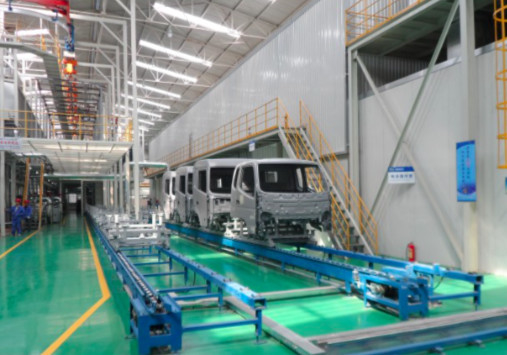 Línea de pintura del coche de la ISO tecnología moderna de la protección del medio ambiente