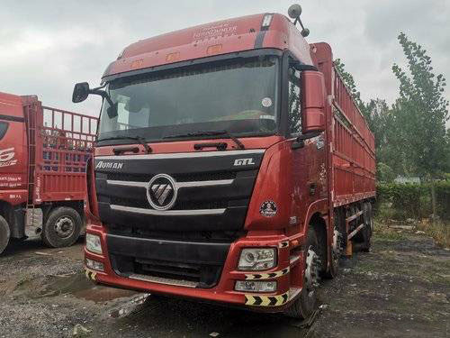 Velocidad usada 2016 del camión de remolque de la caja del cargo de Cummins 350HP Foton 12