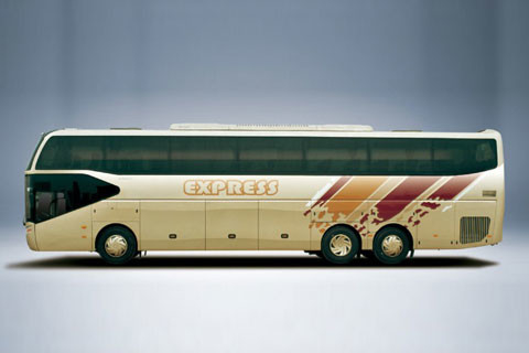 Velocidad superior de lujo 125km/H de Bus 375HP del coche del coche el 13.7m de Yutong